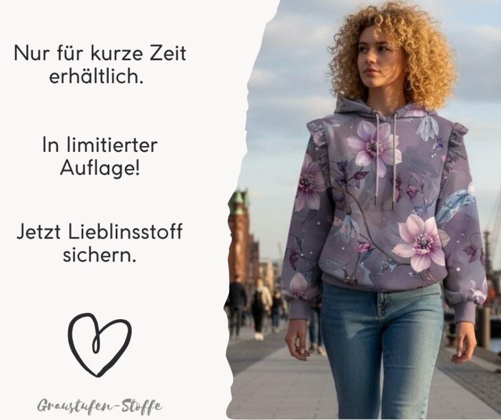 Winterglück-Kollektion: Seelenwärmer I Kuschelsweat mit Überbreite